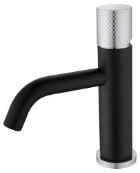 Смеситель для раковины Boheme Stick 121-BCR.2, черный матовый