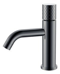 Смеситель для раковины Boheme Stick 121-SGM, оружейная сталь