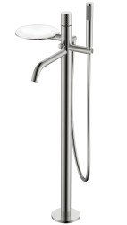 Напольный смеситель для ванны Boheme Stick 129-NB, никель