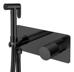 Гигиенический душ Boheme Stick 127-BB.2 со смесителем, черный матовый