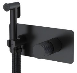 Гигиенический душ Boheme Stick 127-BB.3 со смесителем, черный матовый