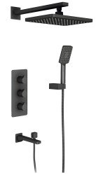 Душевая система Timo Petruma SX-5149/03SM, черная матовая