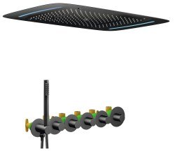 Душевая система Timo Saona SX-2319/03SM, черная матовая