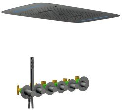 Душевая система Timo Saona SX-2319/18SM, черное золото