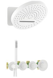 Душевая система Timo Saona SX-2329/16SM, белая матовая