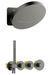 Душевая система Timo Saona SX-2329/18SM, черное золото