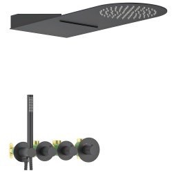 Душевая система Timo Saona SX-2350/03SM, черная матовая