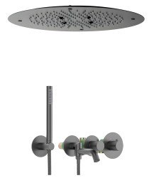 Душевая система Timo Saona SX-2358/18SM с изливом, черное золото