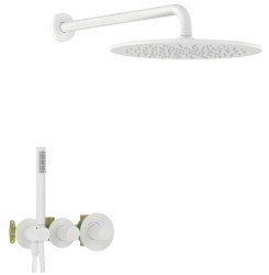 Душевая система Timo Saona SX-2359/16SM, белая матовая