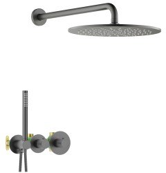 Душевая система Timo Saona SX-2359/18SM, черное золото