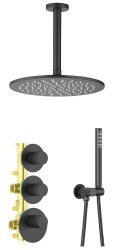 Душевая система Timo Saona SX-2399/03SM, черная матовая