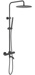 Душевая система Timo Saona SX-2380/03 с изливом, черная матовая