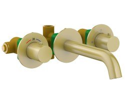 Смеситель для раковины Timo Saona 2381/17SM, матовое золото