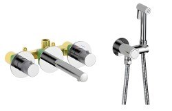 Смеситель для раковины Timo Saona 2383/00SM с гигиенический душем, хром