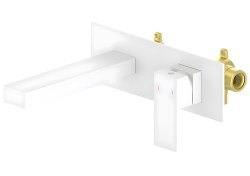 Смеситель для раковины Timo Selene 2071/16SM, белый матовый