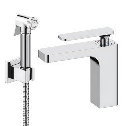 Смеситель для раковины Timo Torne 4313/00G с гигиеническим душем, хром