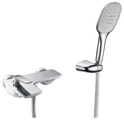 Смеситель для ванны Timo Helmi 4014/00-16Y с душем, белый матовый