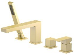 Смеситель на борт ванны Timo Selene 2130/17Y с душем, матовое золото