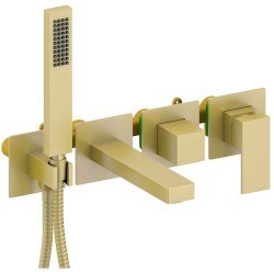 Смеситель для ванны Timo Selene 2014/17YSM с душем, матовое золото