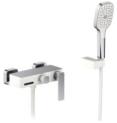 Смеситель для ванны Timo Torne 4314/00-16Y с душем, белый матовый