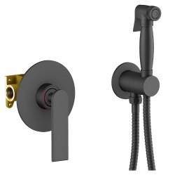 Гигиенический душ Timo Anni 2789/03SM со смесителем, черный матовый