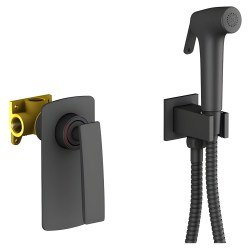 Гигиенический душ Timo Helmi 4089/03SM со смесителем, черный матовый