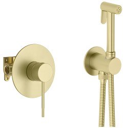 Гигиенический душ Timo Saona 2389/17SM со смесителем, матовое золото