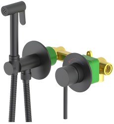 Гигиенический душ Timo Saona 2339/03SM со смесителем, черный матовый