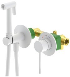 Гигиенический душ Timo Saona 2339/16SM со смесителем, белый матовый