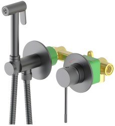 Гигиенический душ Timo Saona 2339/18SM со смесителем, черное золото