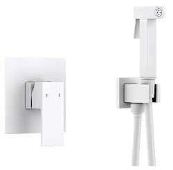 Гигиенический душ Timo Selene 2089/16SM со смесителем, белый матовый