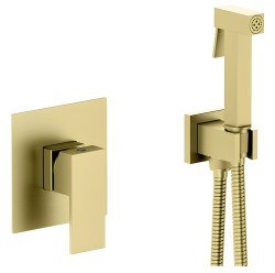 Гигиенический душ Timo Selene 2089/17SM со смесителем, матовое золото