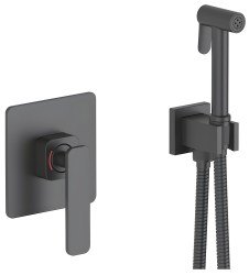 Гигиенический душ Timo Torne 4389/03SM со смесителем, черный матовый