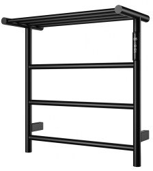 Полотенцесушитель электрический Wonzon&Woghand Bonn WW-AL402-MB 47x50, черный матовый