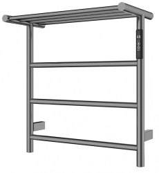 Полотенцесушитель электрический Wonzon&Woghand Bonn WW-AL402-GM 47x50, темный графит