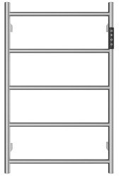 Полотенцесушитель электрический Wonzon&Woghand Bonn WW-AL405-GM 47x74, темный графит