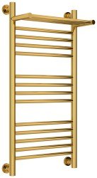 Полотенцесушитель водяной Сунержа Богема+ с полкой 40x80, золото