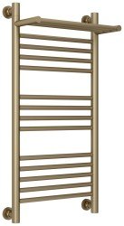 Полотенцесушитель водяной Сунержа Богема+ с полкой 40x80, золотой шелк