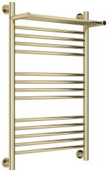 Полотенцесушитель водяной Сунержа Богема+ с полкой 50x80, шампань