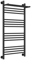 Полотенцесушитель водяной Сунержа Богема+ с полкой 50x100, тёмный титан муар