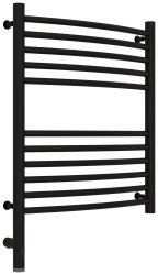 Полотенцесушитель электрический Сунержа Богема 3.0 L выгнутая 50x60, черный матовый