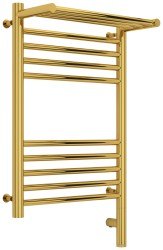 Полотенцесушитель электрический Сунержа Богема 3.0 R с полкой 40x60, золото