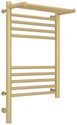 Полотенцесушитель электрический Сунержа Богема 3.0 L с полкой 40x60, шампань матовая