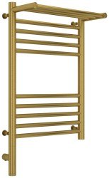 Полотенцесушитель электрический Сунержа Богема 3.0 L с полкой 40x60, латунь