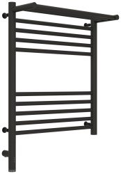 Полотенцесушитель электрический Сунержа Богема 3.0 L с полкой 50x60, тёмный титан муар