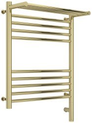 Полотенцесушитель электрический Сунержа Богема 3.0 R с полкой 50x60, шампань