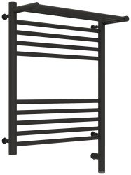 Полотенцесушитель электрический Сунержа Богема 3.0 R с полкой 50x60, тёмный титан муар