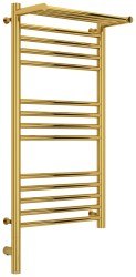 Полотенцесушитель электрический Сунержа Богема 3.0 L с полкой 40x80, золото