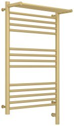 Полотенцесушитель электрический Сунержа Богема 3.0 R с полкой 50x80, шампань матовая