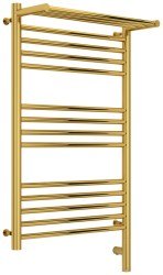 Полотенцесушитель электрический Сунержа Богема 3.0 R с полкой 50x80, золото